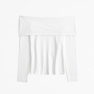 Abercrombie & Fitch Off-Shoulder Top **selling this top in black**